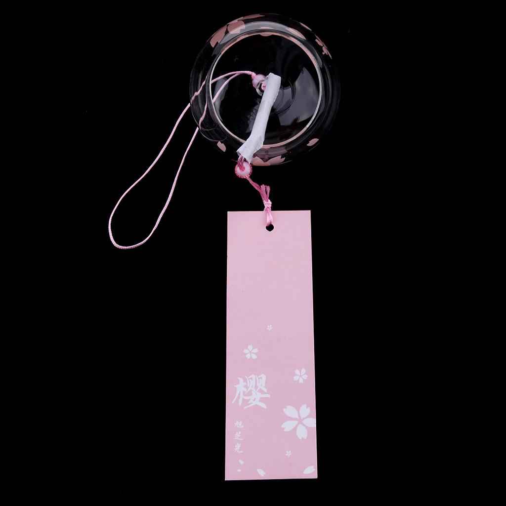 Japanese Style Glass Windchime Hanging Blessing Bells Home Wind Chimes 2