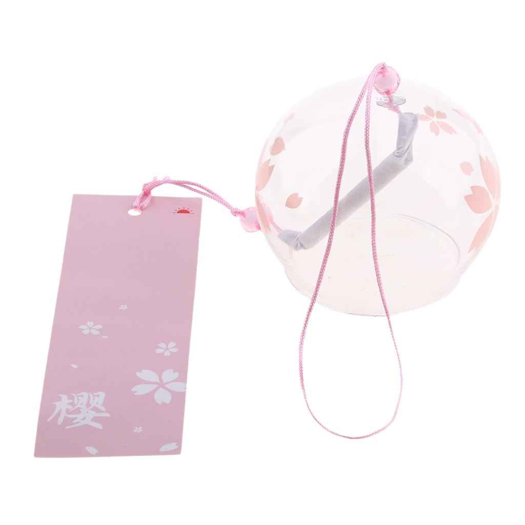 Japanese Style Glass Windchime Hanging Blessing Bells Home Wind Chimes 2