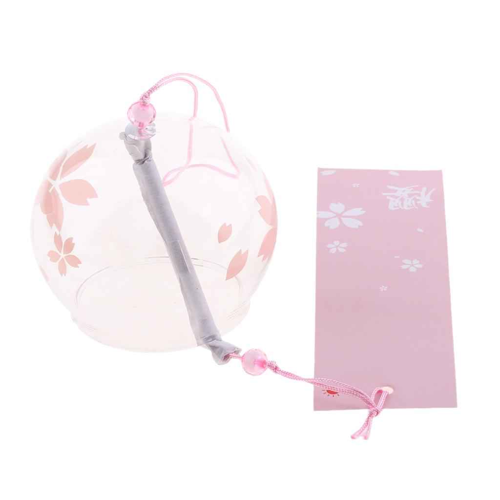 Japanese Style Glass Windchime Hanging Blessing Bells Home Wind Chimes 2