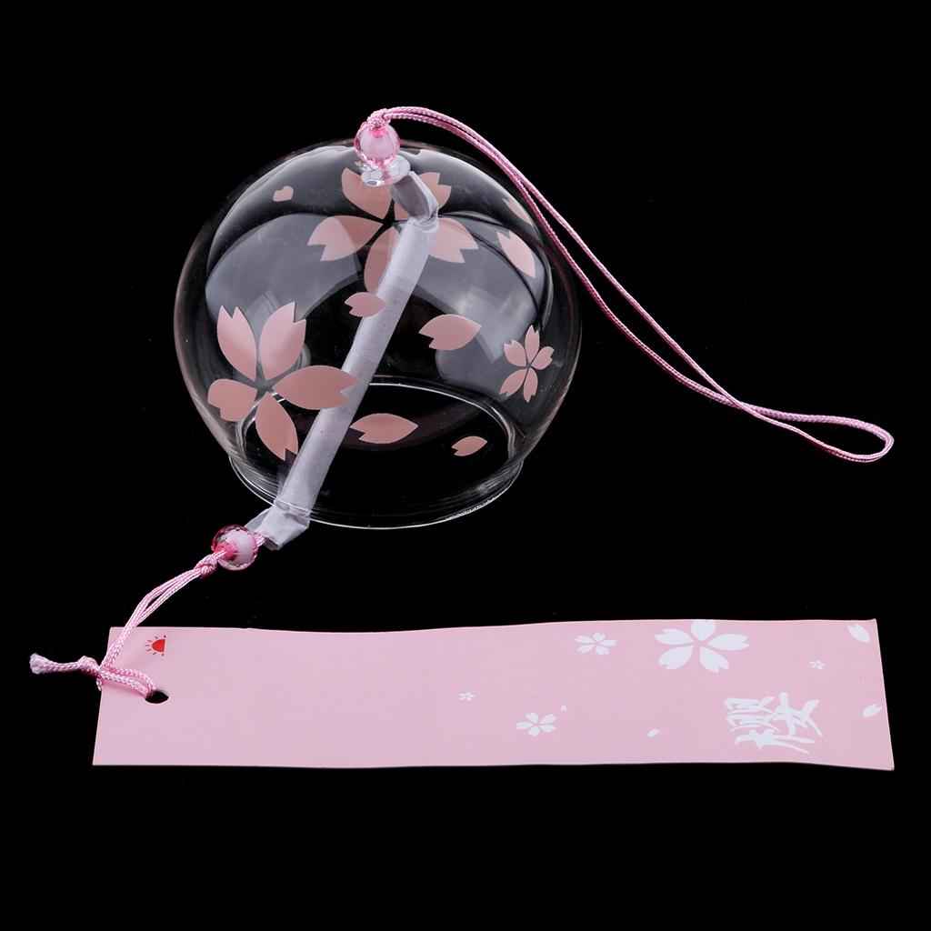 Japanese Style Glass Windchime Hanging Blessing Bells Home Wind Chimes 2