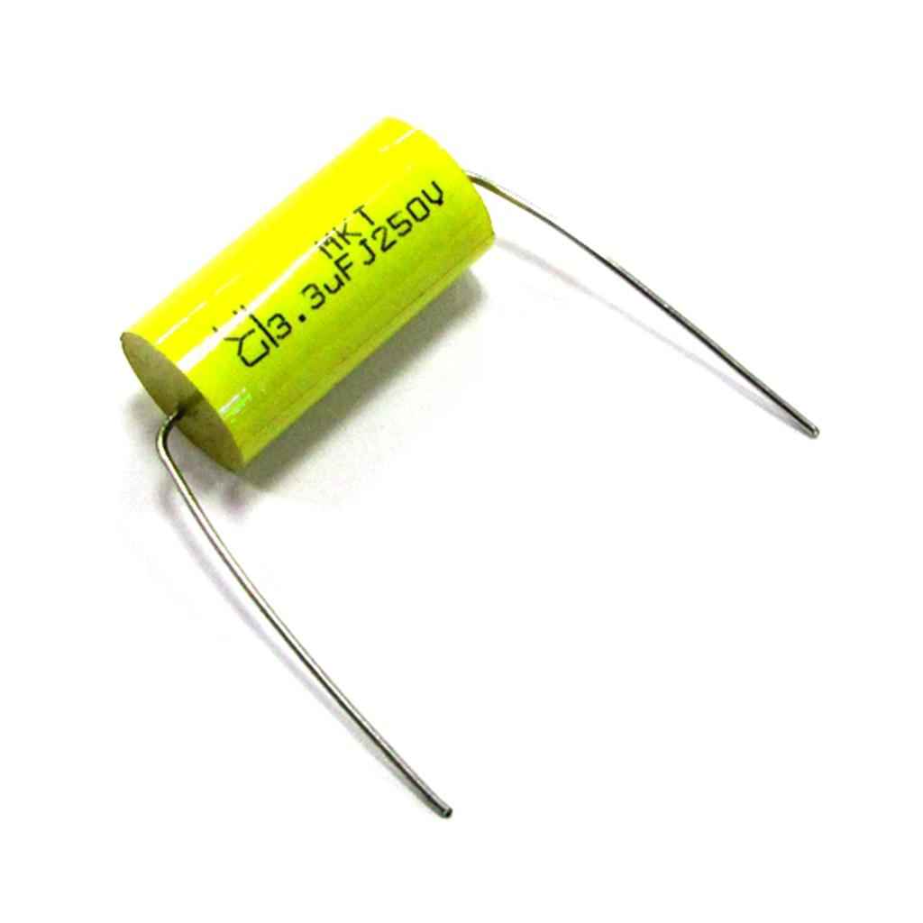 2pcs 250V 3.3uF Audio Speaker Divider Crossover Non-Polarity Capacitor