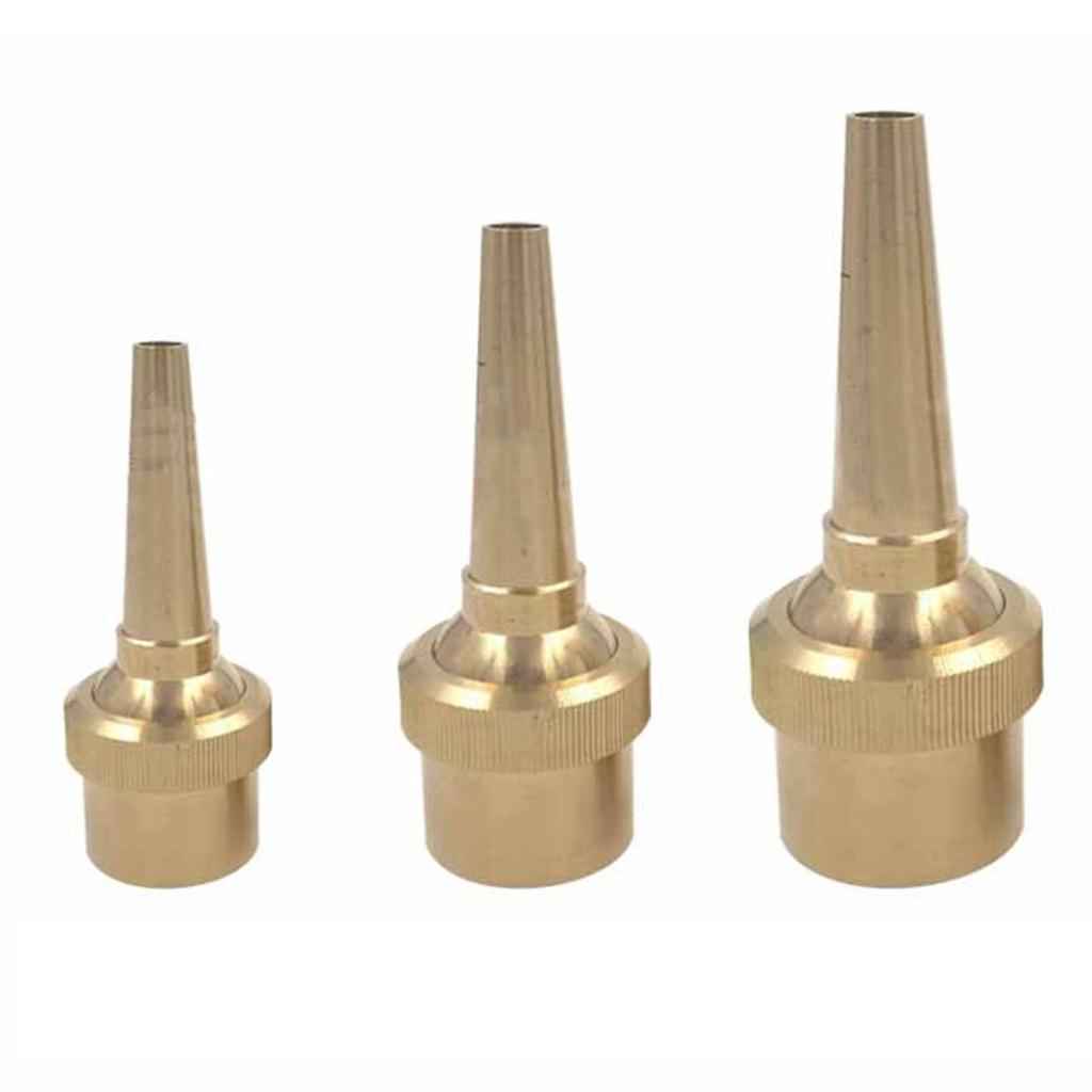 Brass Straight Garden Fountain Water Nozzle Sprinkler Spray Head DN15