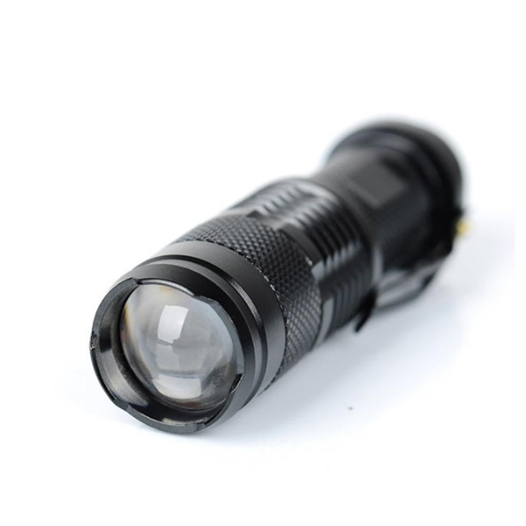 4xMini LED Rechargeable Flashlight Ultra Bright Power Zoomable Handheld Torch