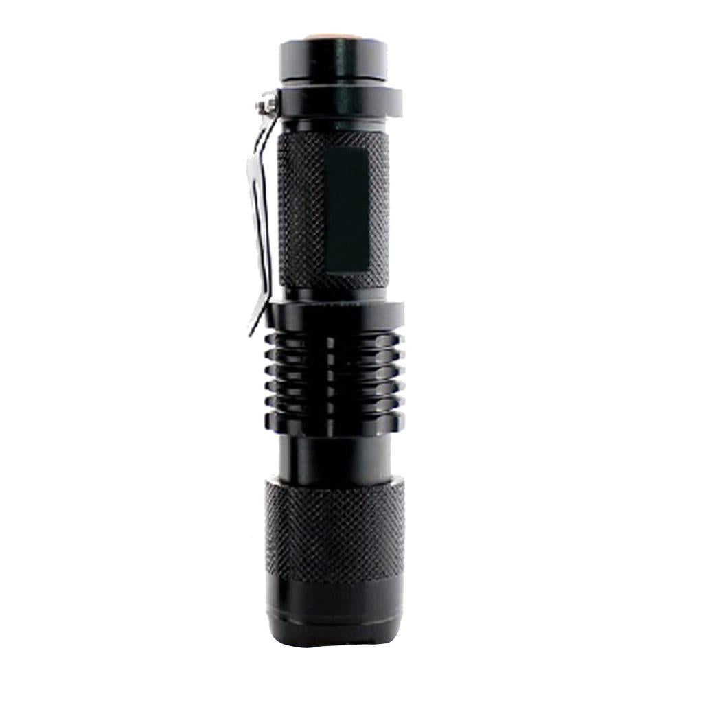 4xMini LED Rechargeable Flashlight Ultra Bright Power Zoomable Handheld Torch