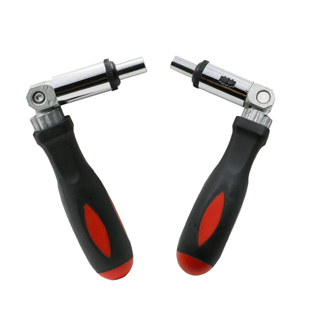 3xPortable 1/4 Inch Hex Left/Right Rotating 180 Degree Ratchet Screwdriver
