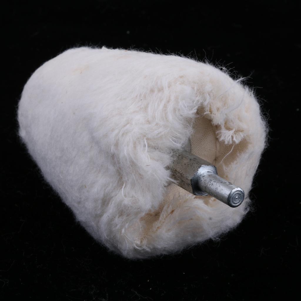2xPolishing Buffing Wool Cotton wheel for Rotary Tool Accessory #5- 35x55mm