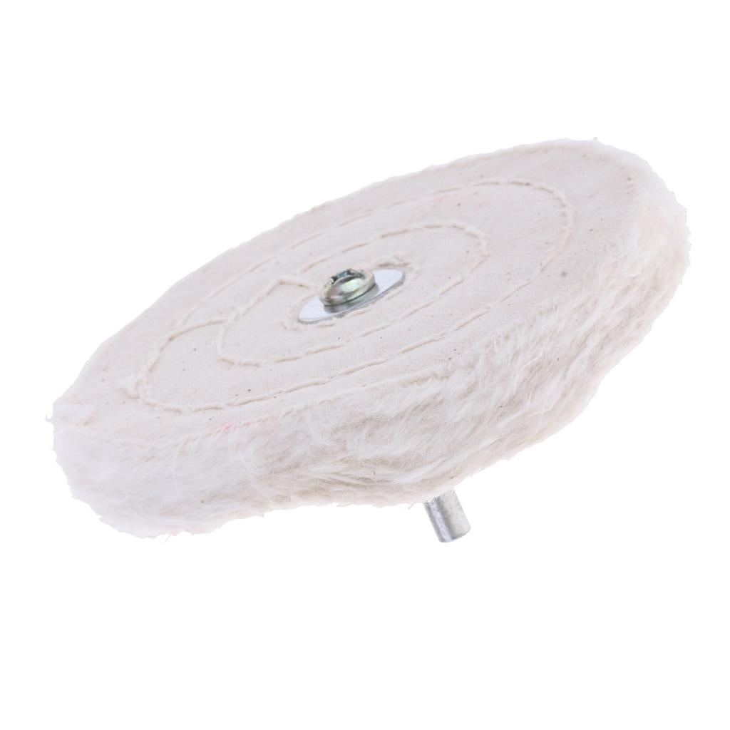 4xBuffing Wheel Multi Size Cloth Polishing Wheel with Shank for Rotary Tool 3