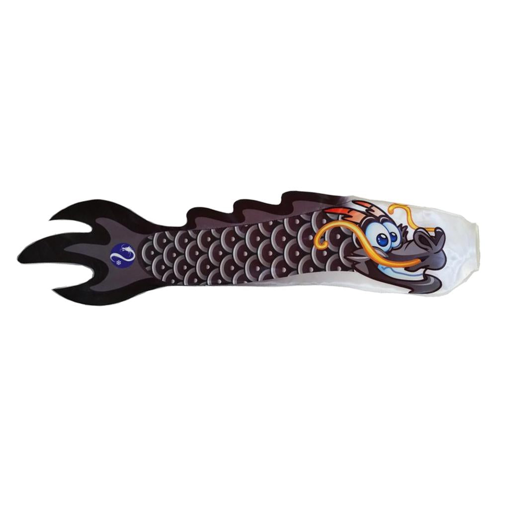 5pcs Dragon Flag Outdoor Windsock Carp Streamer Garden Hanging Decor