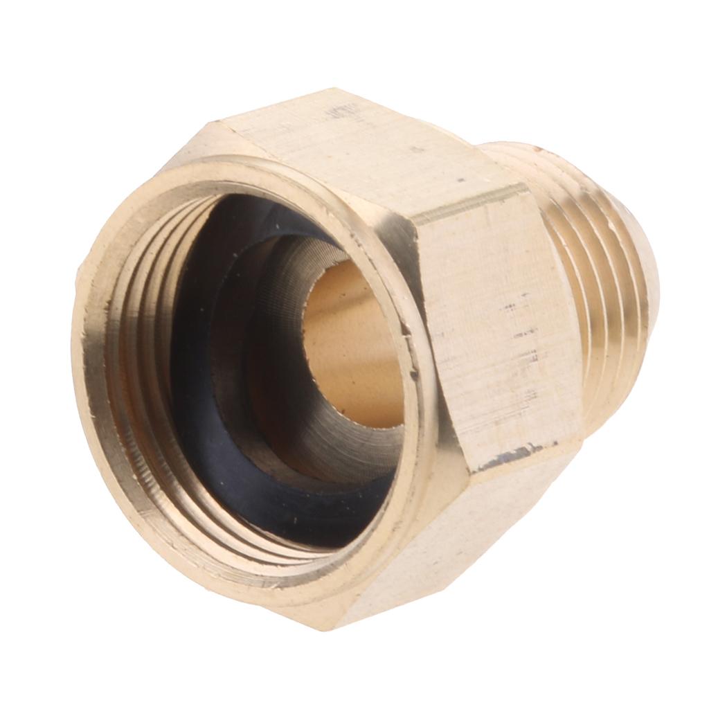 2xPressure Washer Swivel Brass Hose Adapter Connector 22mm F to 18mm M