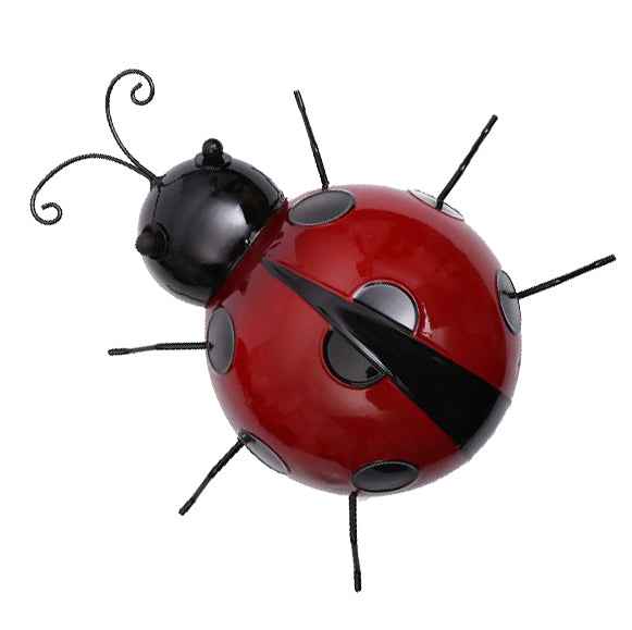 Realistic Ladybird Wall Sculpture Ladybug Figurine Lawn Decoation Photo Prop