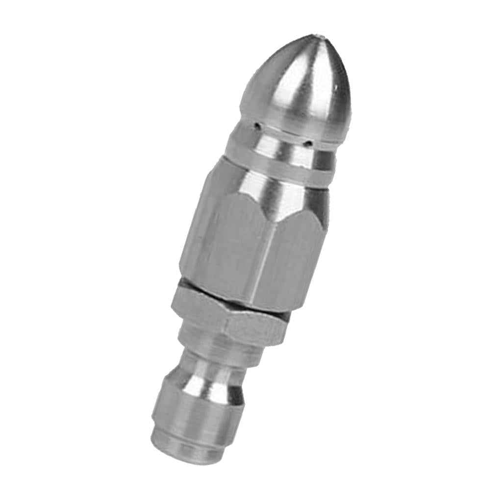 1/4inch Quick Connector Rotary Sewer Cleaning Nozzle Stainless Steel Pressure Washer Jetter Nozzle Pipe Drain Washing Tools Head