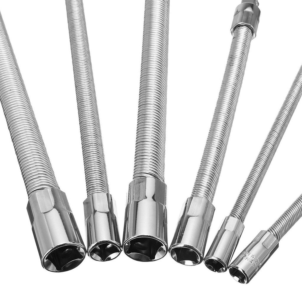 2x1/4'' Drive 2'' Long Ratchet Wrench Socket Extension Bar Spanner Hand Tool A:150mm