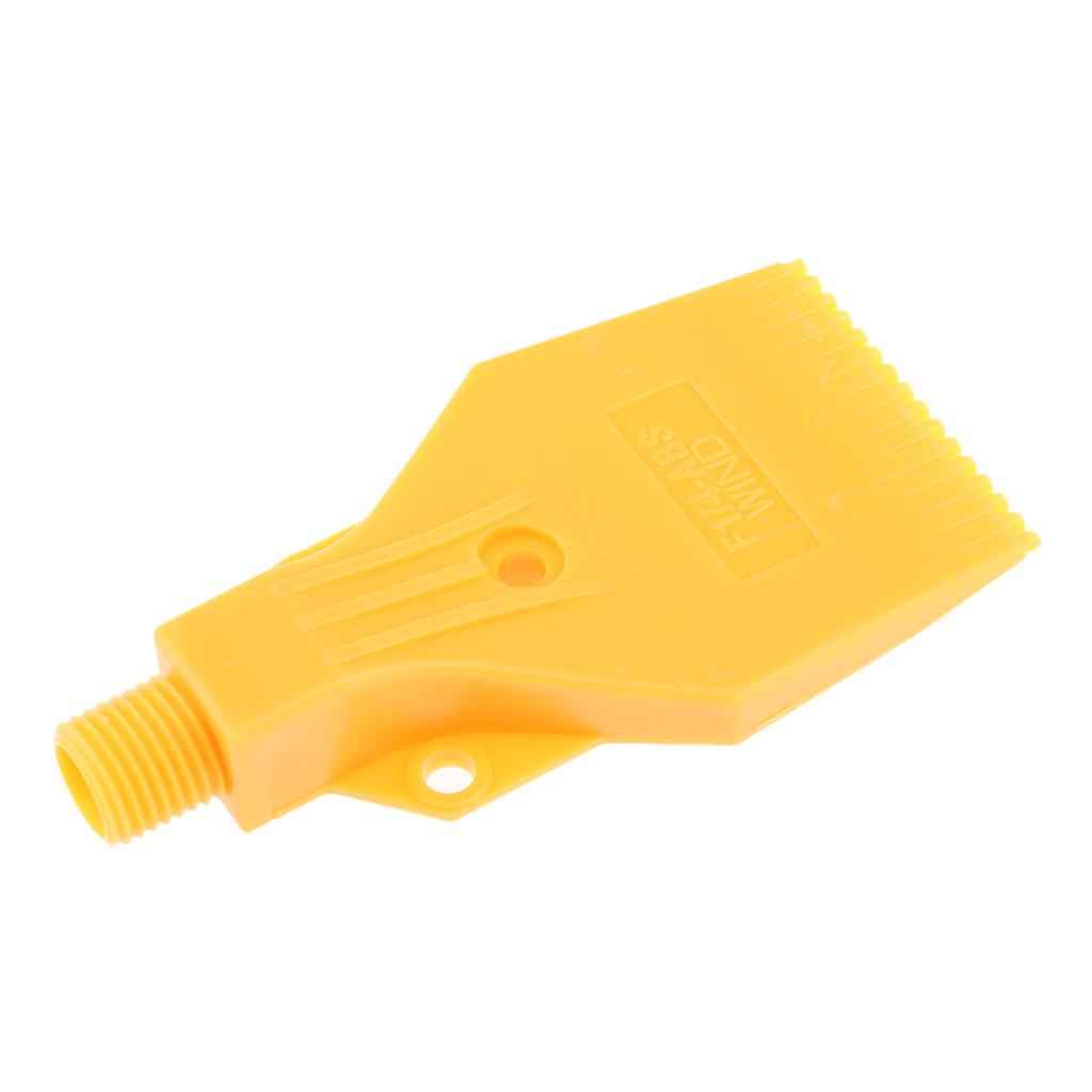 1/4" Thread size, Flat Wind Jet Air Blowing Nozzle Spray 3 Holes Yellow