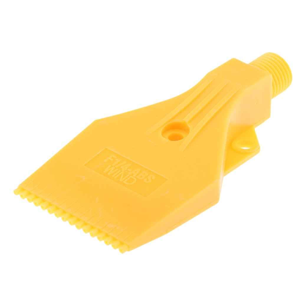 1/4" Thread size, Flat Wind Jet Air Blowing Nozzle Spray 3 Holes Yellow