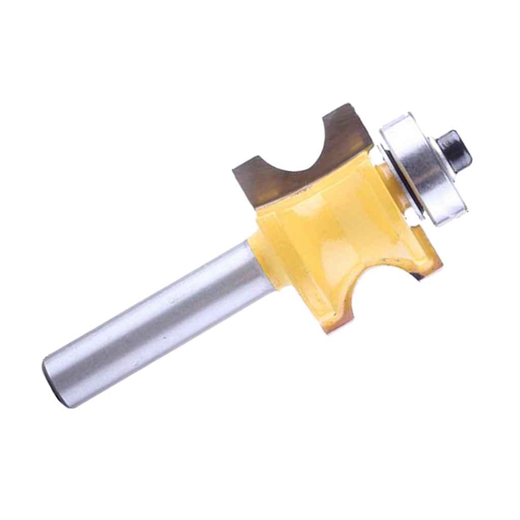 8mm Shank Bullnose Router Bit C3 Carbide Tipped Woodworking Cutter 9.525mm