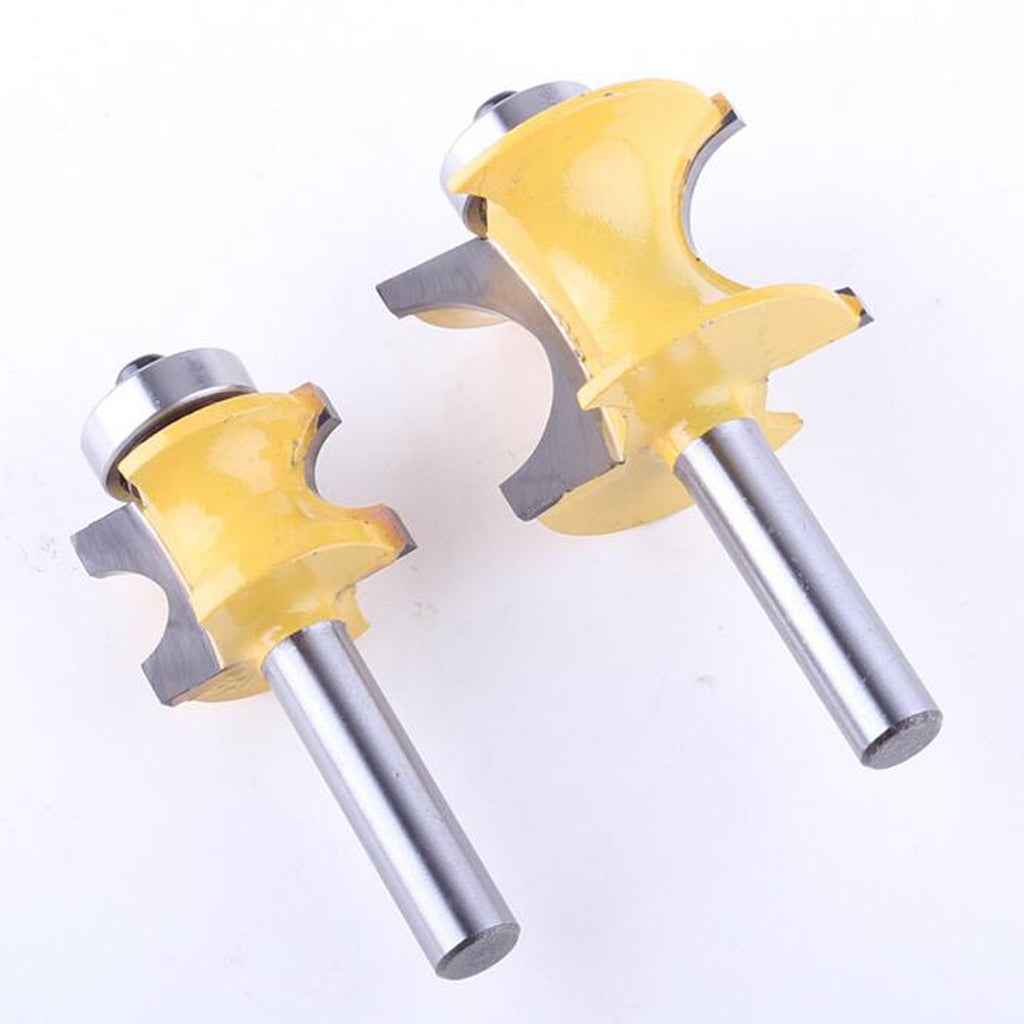 8mm Shank Bullnose Router Bit C3 Carbide Tipped Woodworking Cutter 9.525mm