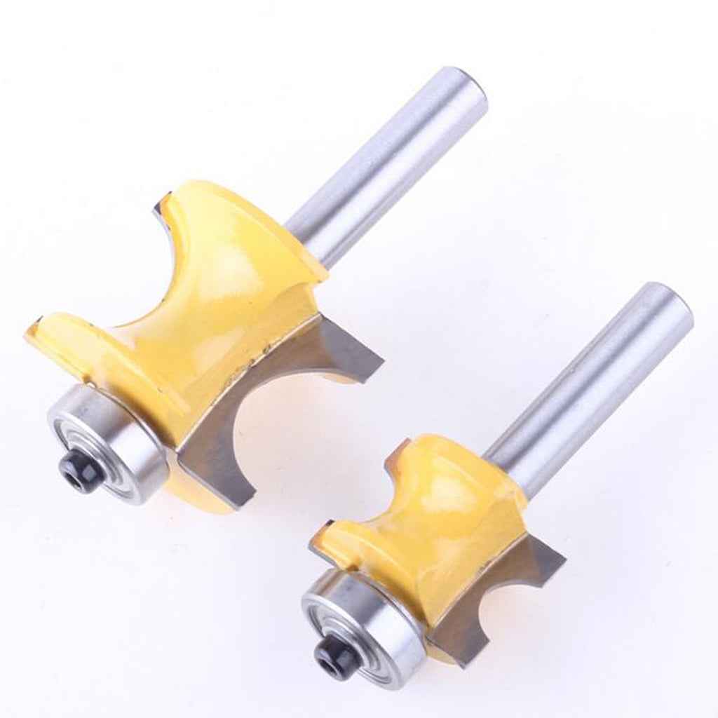 8mm Shank Bullnose Router Bit C3 Carbide Tipped Woodworking Cutter 9.525mm