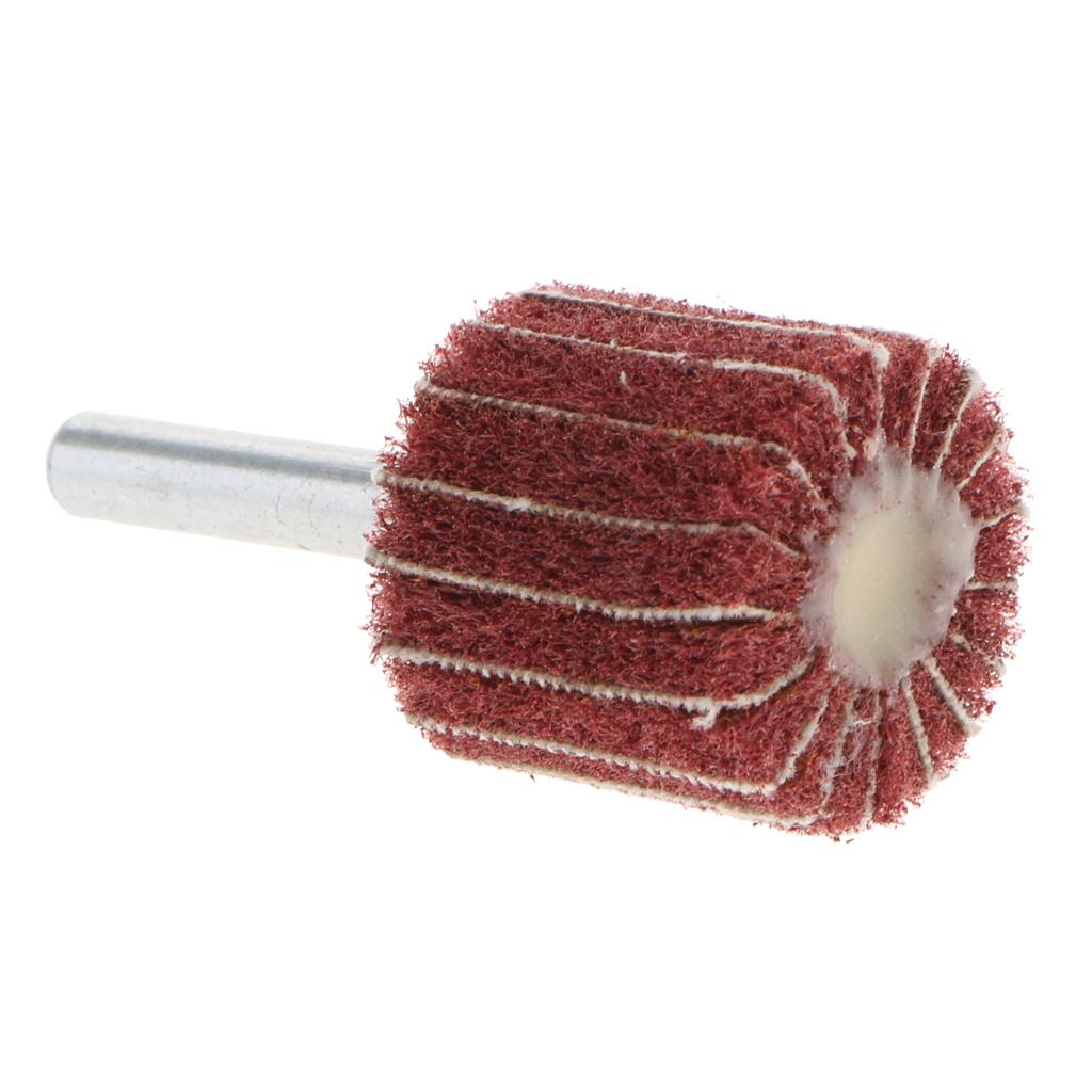 6xNon Woven Abrasive Wheel Grinding Polishing Tools 25 x 25 x 6mm Grit Red