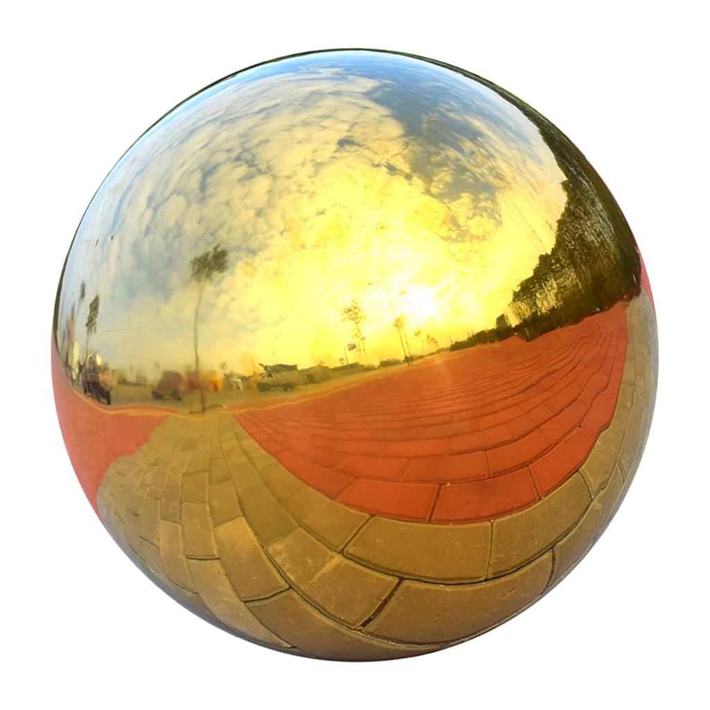 304 Stainless Hollow Ball Seamless Mirror Ball Sphere Home Garden Deco 90mm