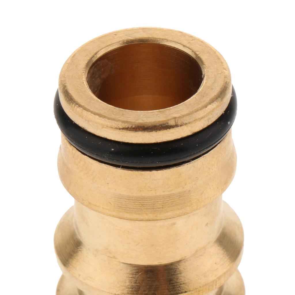 Brass 1/2 inch Quick Connect to Standard Hose Male to Male