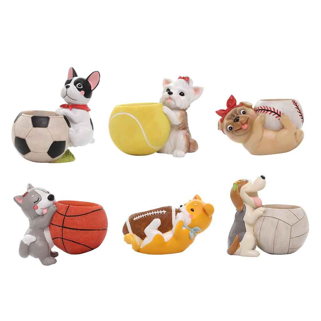 Creative Sports Ball Shape Succulent Plant Pot for Home Decor Soccer
