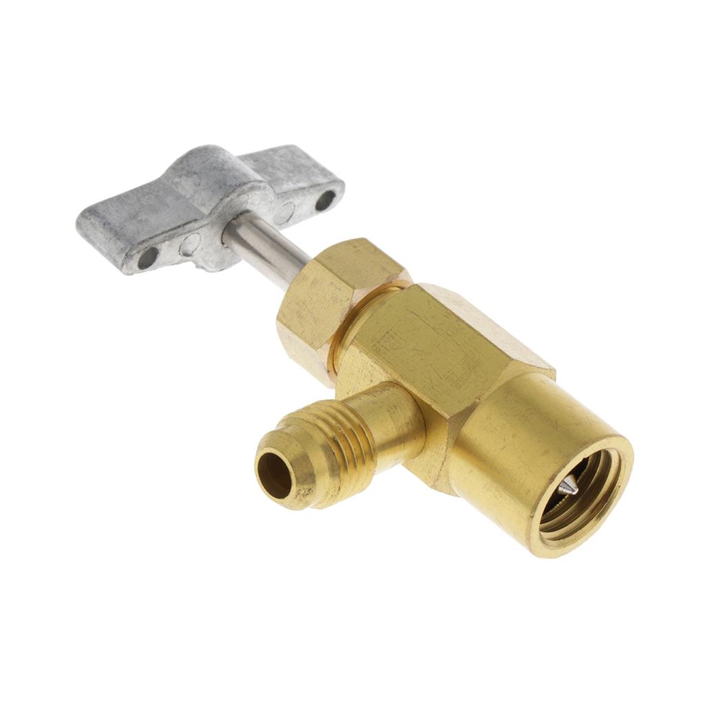 2xR134a AC Refrigerant Can Bottle Tap Opener Dispenser 1/2 ACME Thread