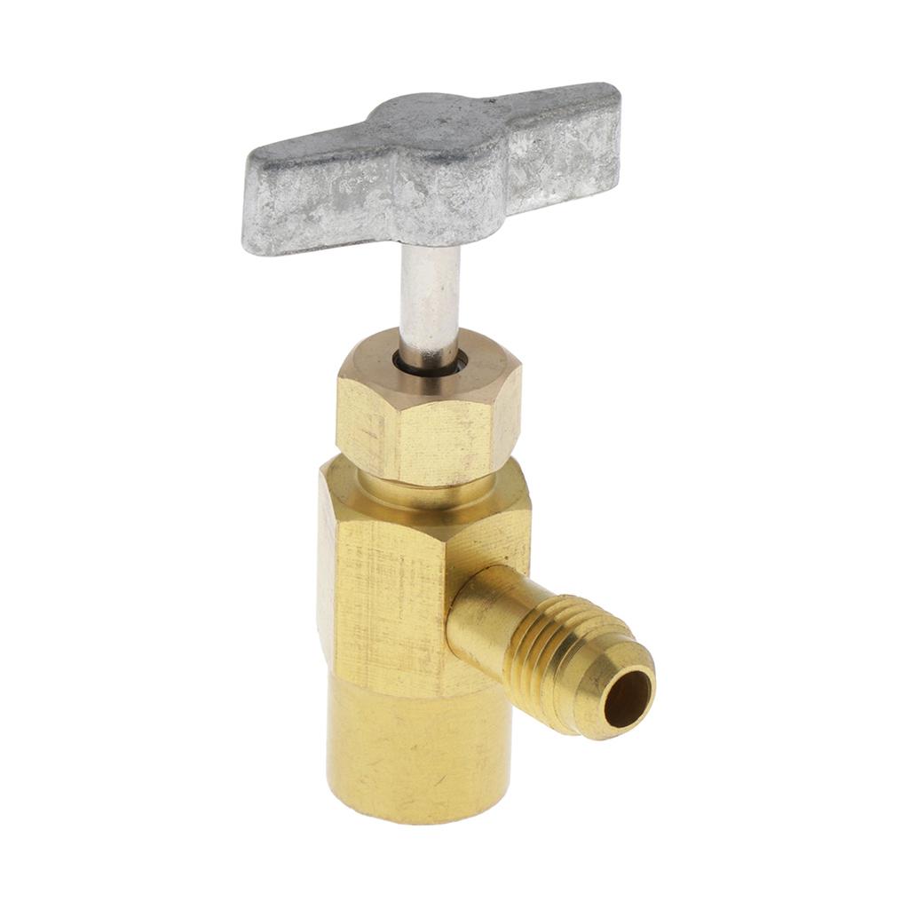 2xR134a AC Refrigerant Can Bottle Tap Opener Dispenser 1/2 ACME Thread