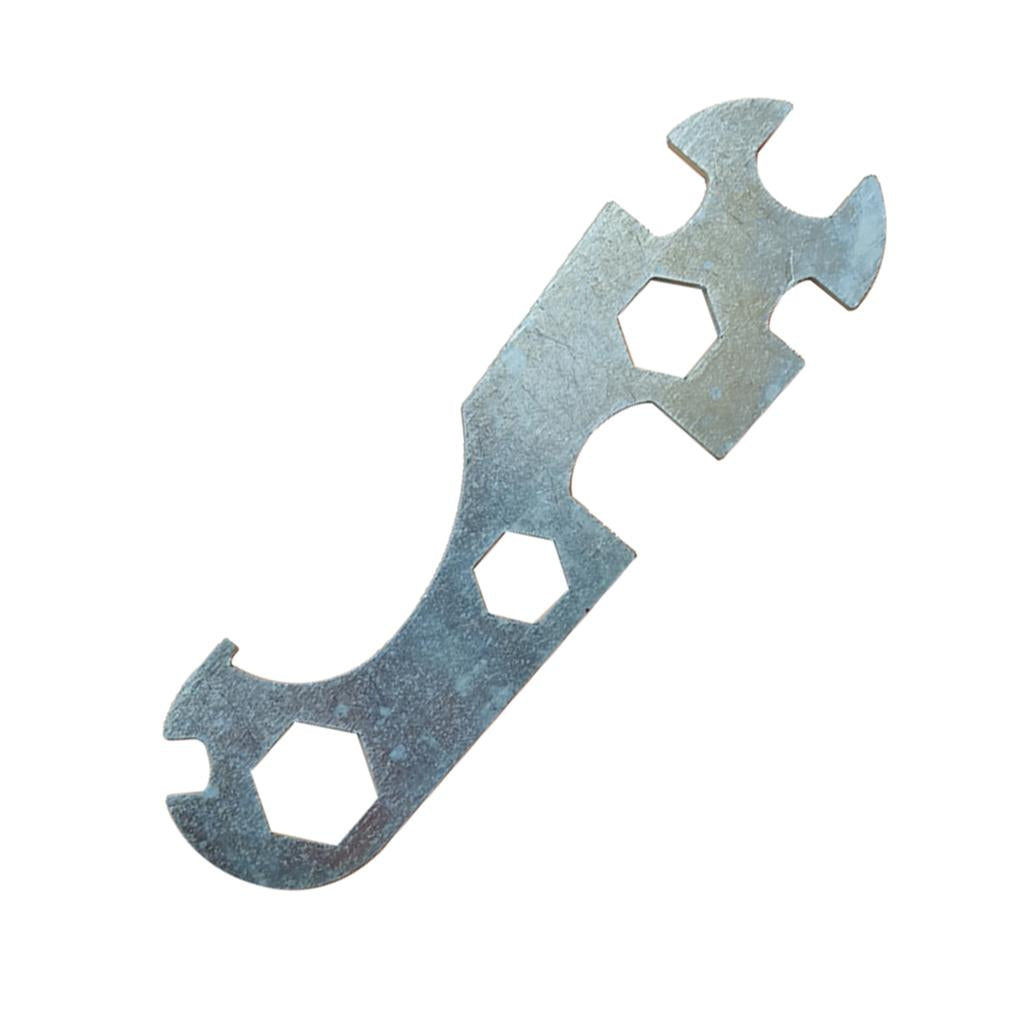 4xMulti-purpose Bike Wrench Steel Galvanized for Mountain Bike Bicycle Spanner
