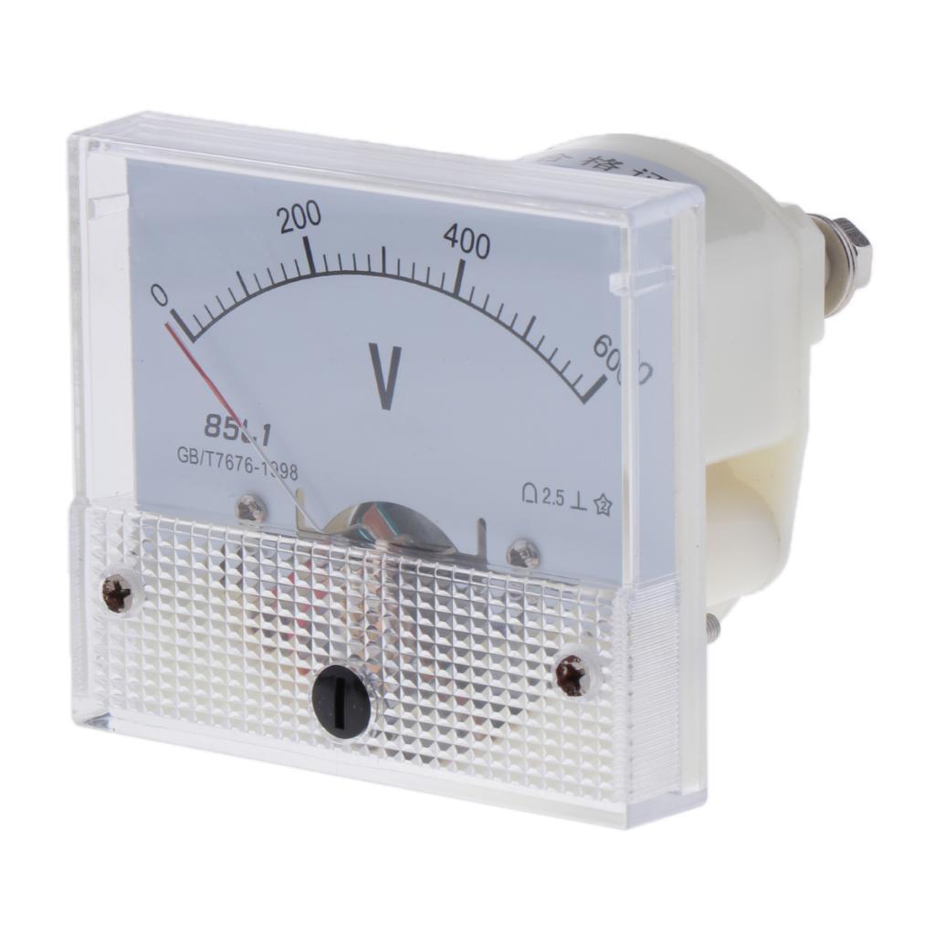 3xAccurate 85L1 AC Voltmeter Analog Pointer Voltage Meter Gauge 0-600V