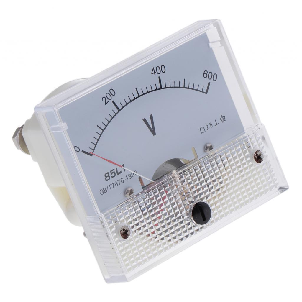 4xAccurate 85L1 AC Voltmeter Analog Pointer Voltage Meter Gauge 0-600V