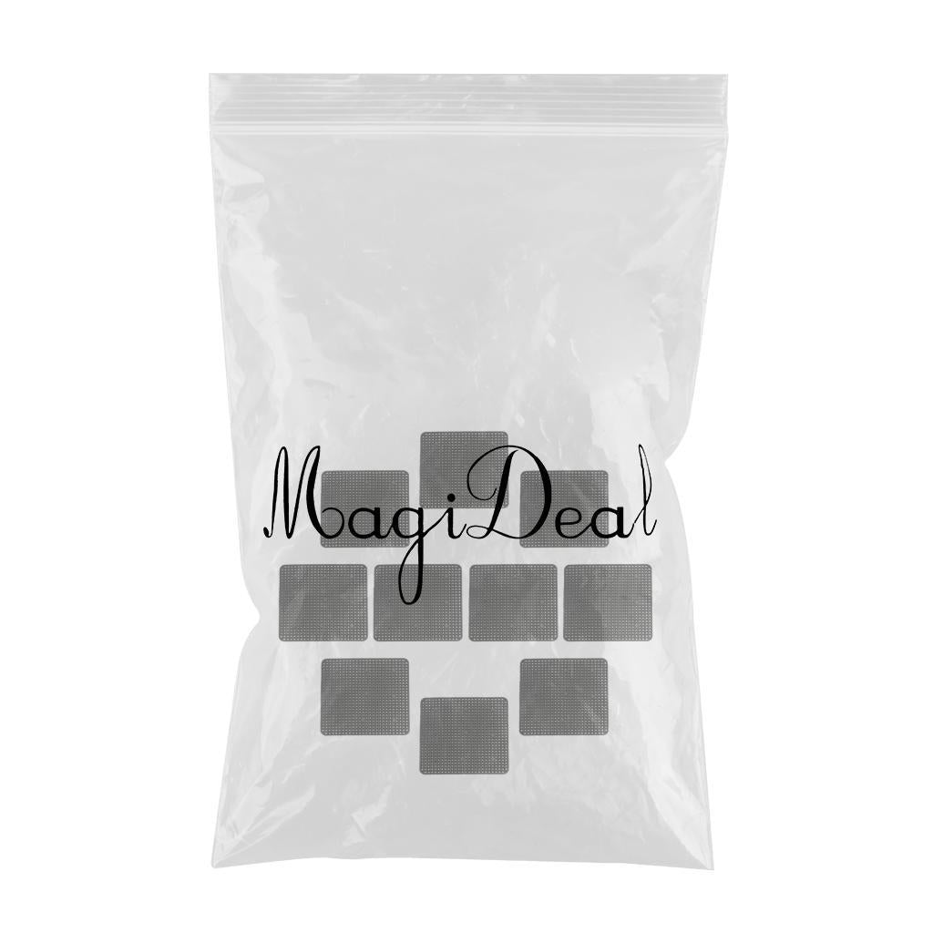 2xSquare Plastic Drainage Mesh Sheet Bonsai Flowerpot Bottom Net 12x12cm_10Pcs