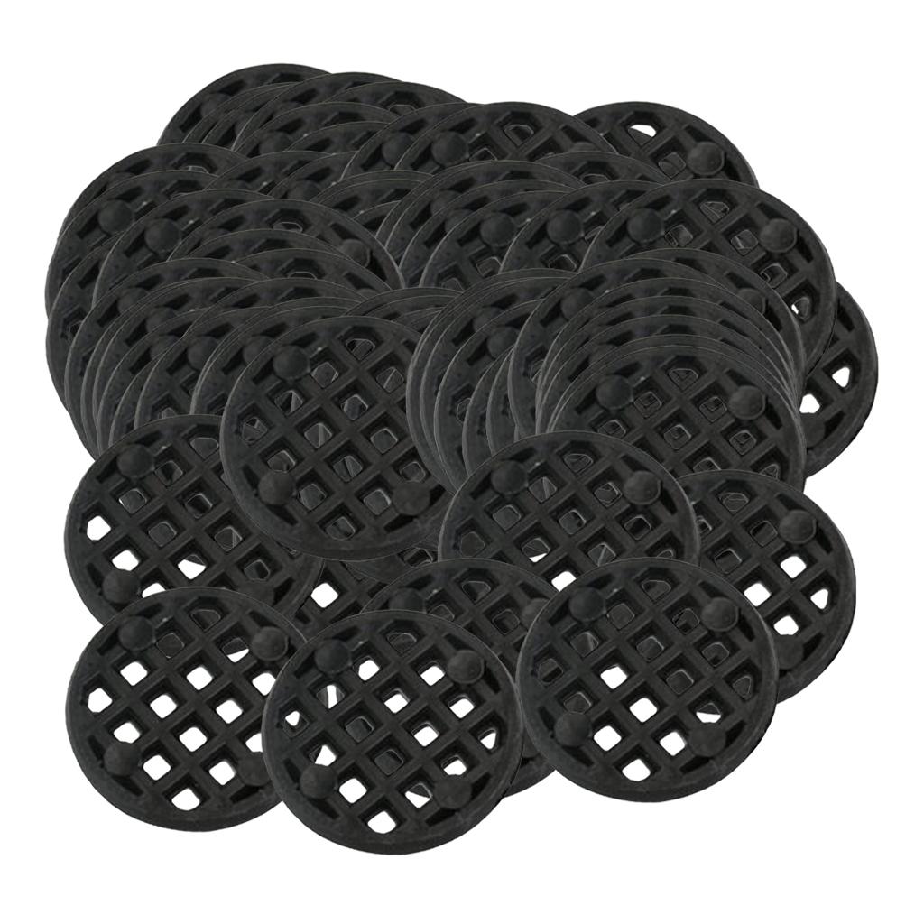 2xPlastic Drainage Mesh Sheet Bonsai Flowerpot Bottom Net 2.5cm_100Pcs