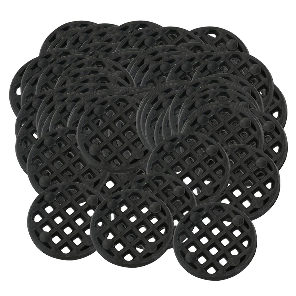 2xPlastic Drainage Mesh Sheet Bonsai Flowerpot Bottom Net 2.5cm_100Pcs