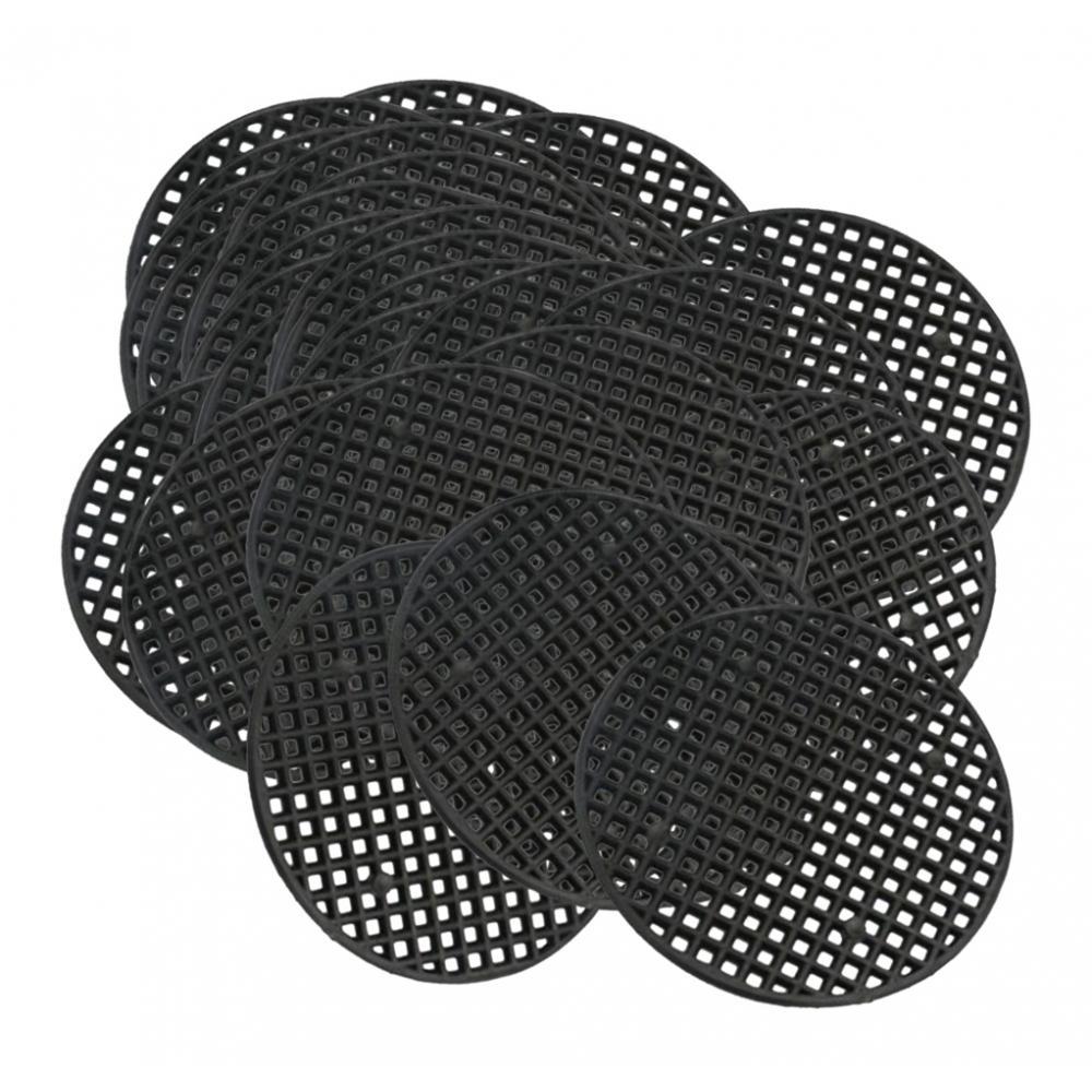 4xPlastic Drainage Mesh Sheet Bonsai Flowerpot Bottom Net 4.5cm_50Pcs