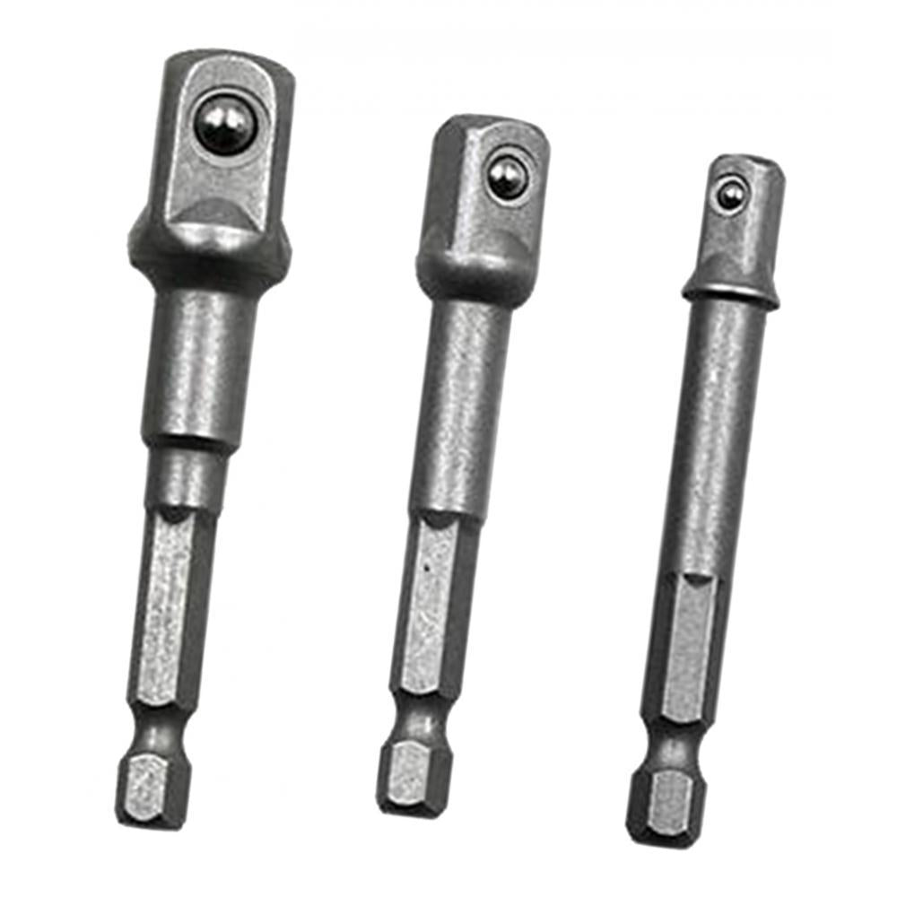 2x3 1/2 3/8" 1/4" Drill Bit Driver Extension Adapter Socket Connector"