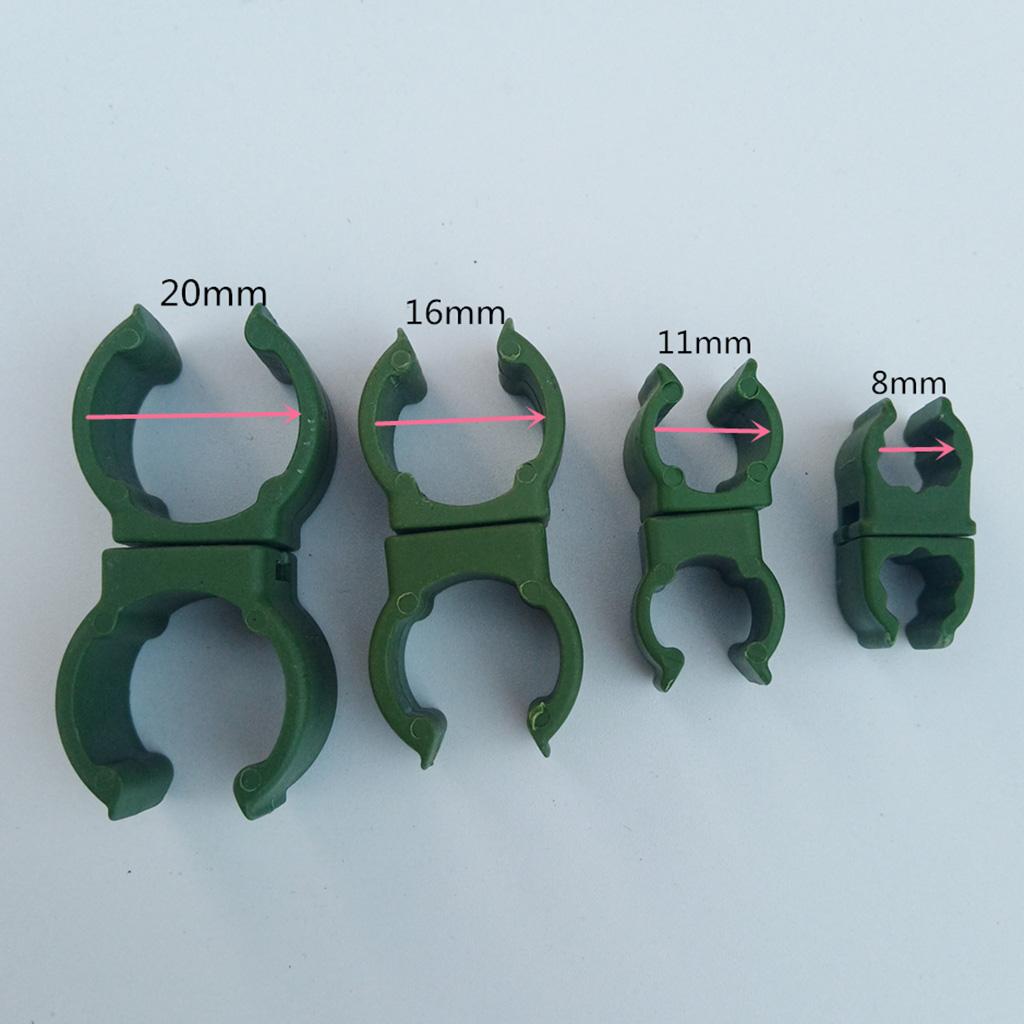 2xPlant Trellis Connector Garden Pipe Clip Buckles Plastic 16mm