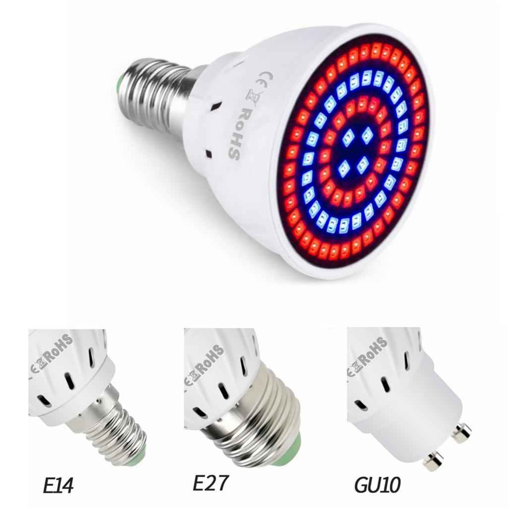 Led Plant Grow Light Bulbs Lamp Full Spectrum Sunlike E14_80Pcs Led