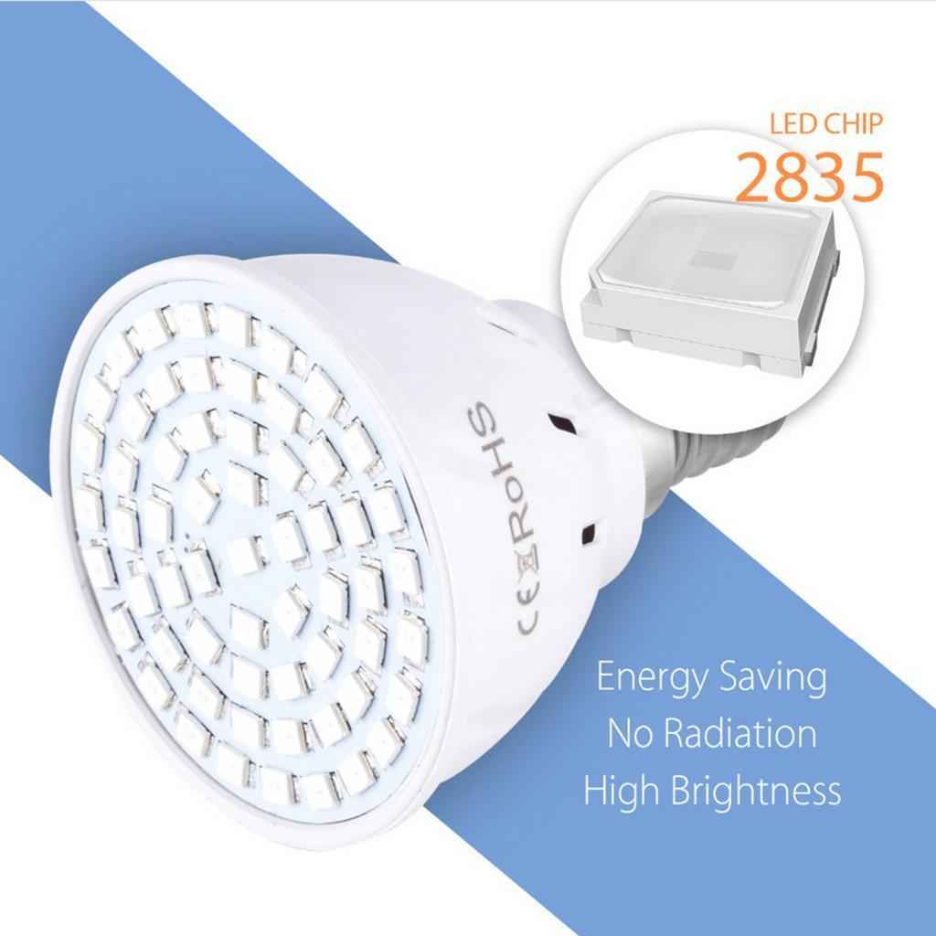 Led Plant Grow Light Bulbs Lamp Full Spectrum Sunlike E14_80Pcs Led