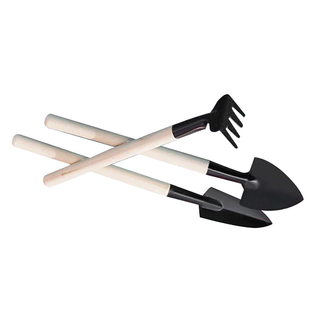 2x3pcs Garden Plant Tools Mini Planting Succulent Garden Tools Wood Handle