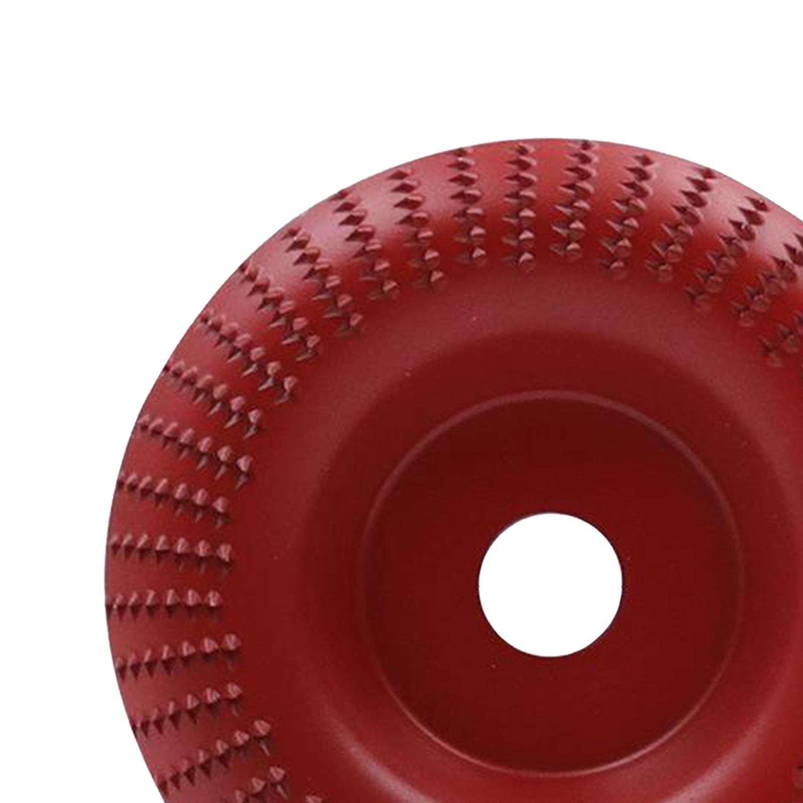 4x100mm Angle Grinder Disc Wood Grinding Wheel Woodworking Tool Red