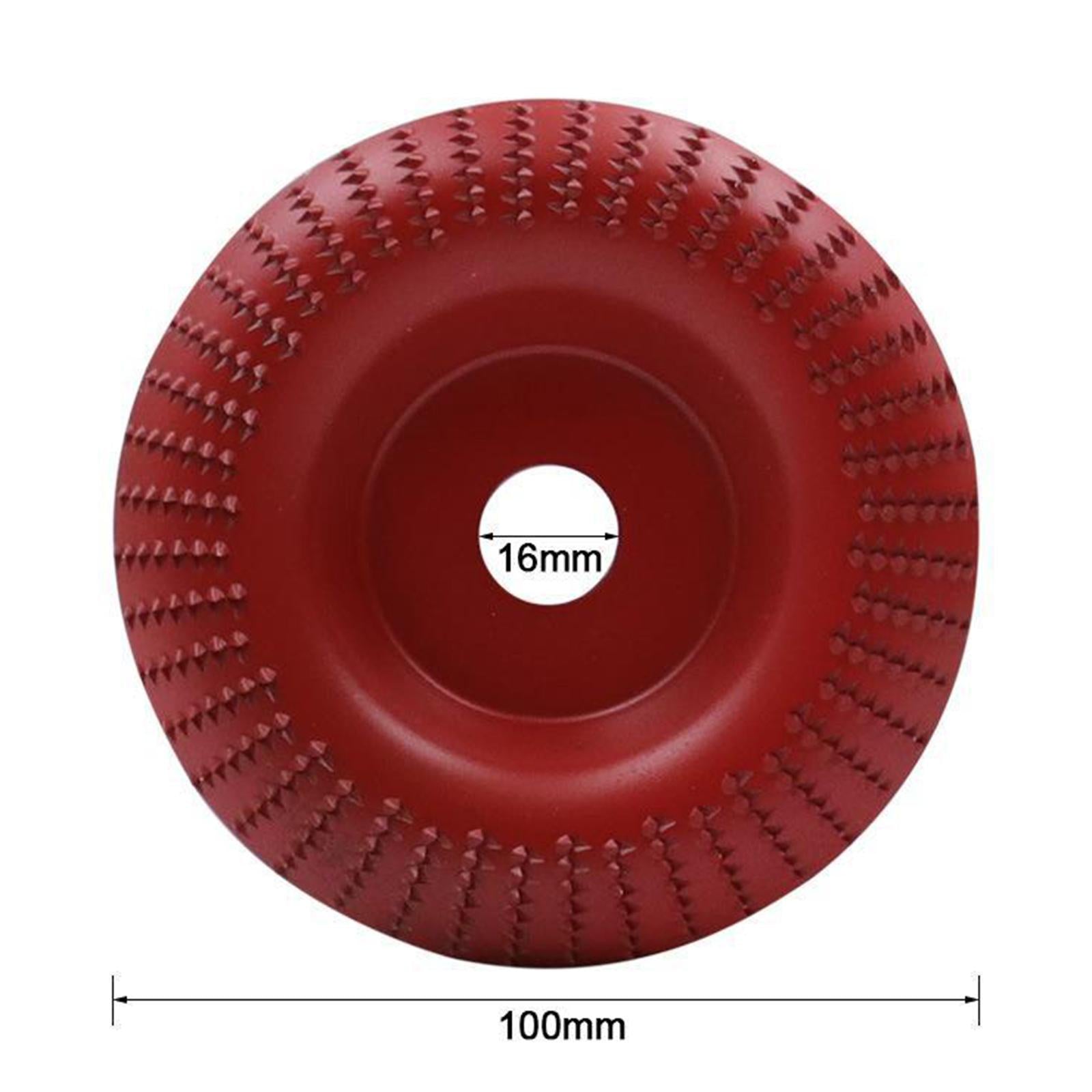 2x100mm Angle Grinder Disc Wood Grinding Wheel Woodworking Tool Red