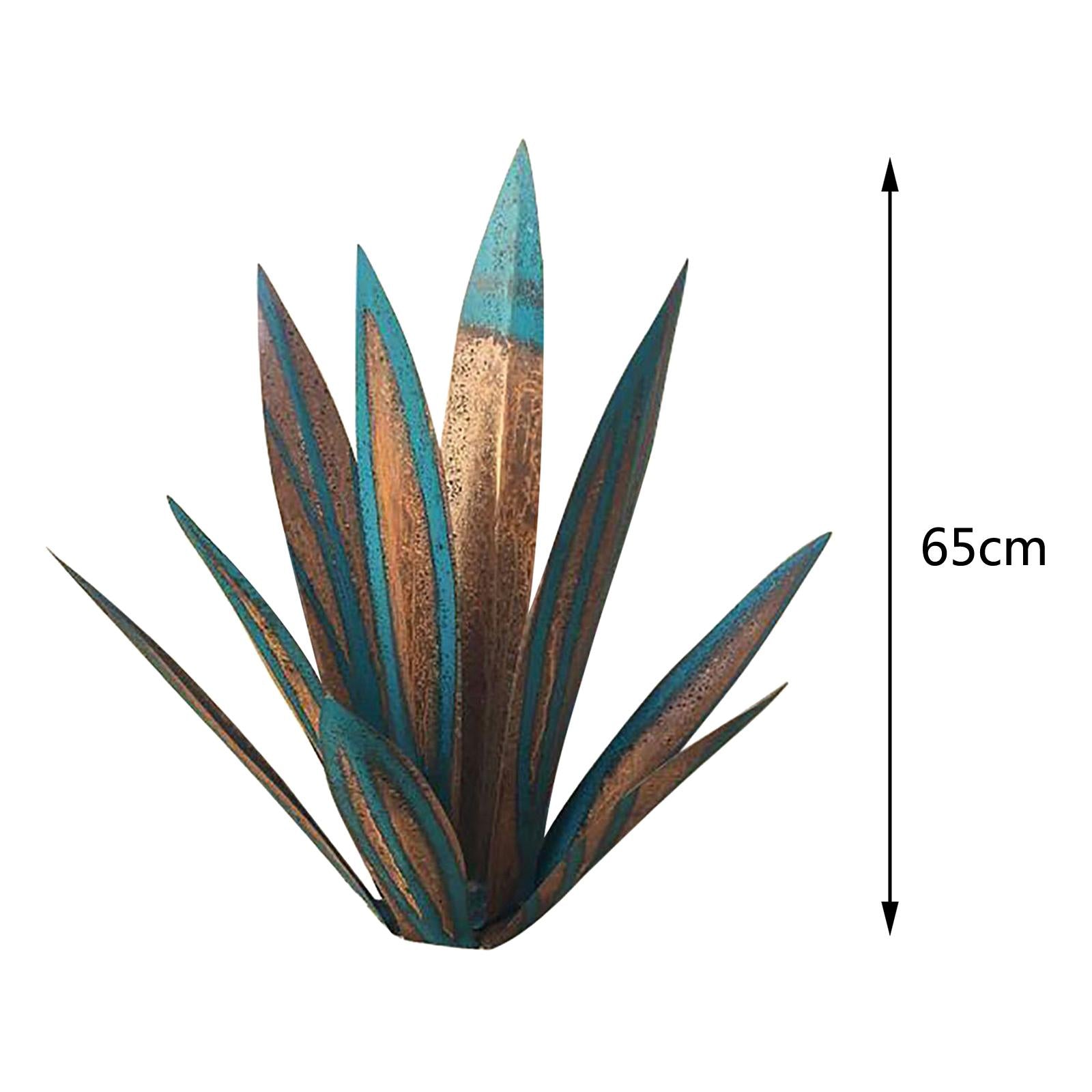 Artificial Snake Plant Agave Plant Patio Office Store Ornaments Accessories light blue 65cm