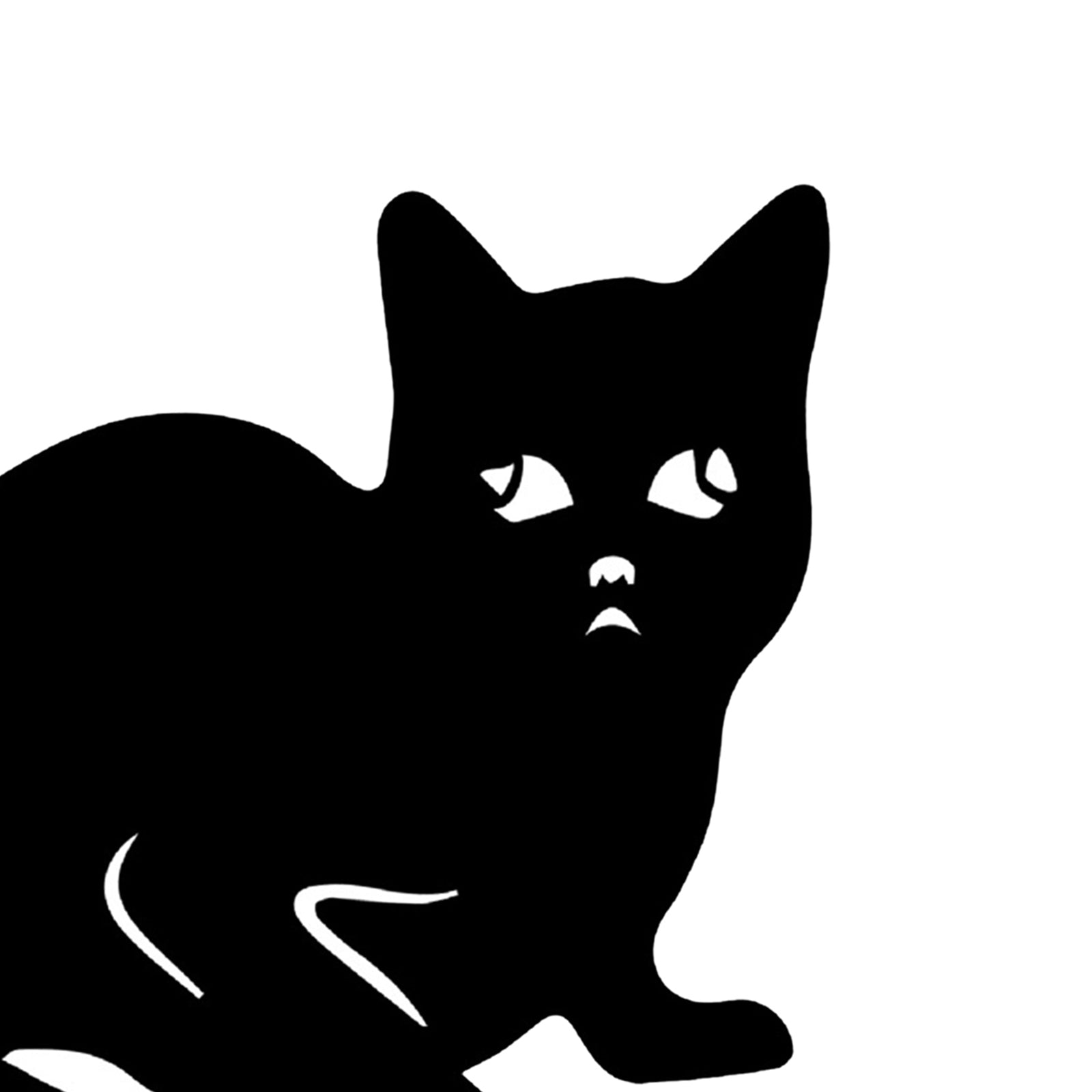 Cat Kitty Acrylic Animal Silhouette Stake Garden Yard Decor A 12x16cm