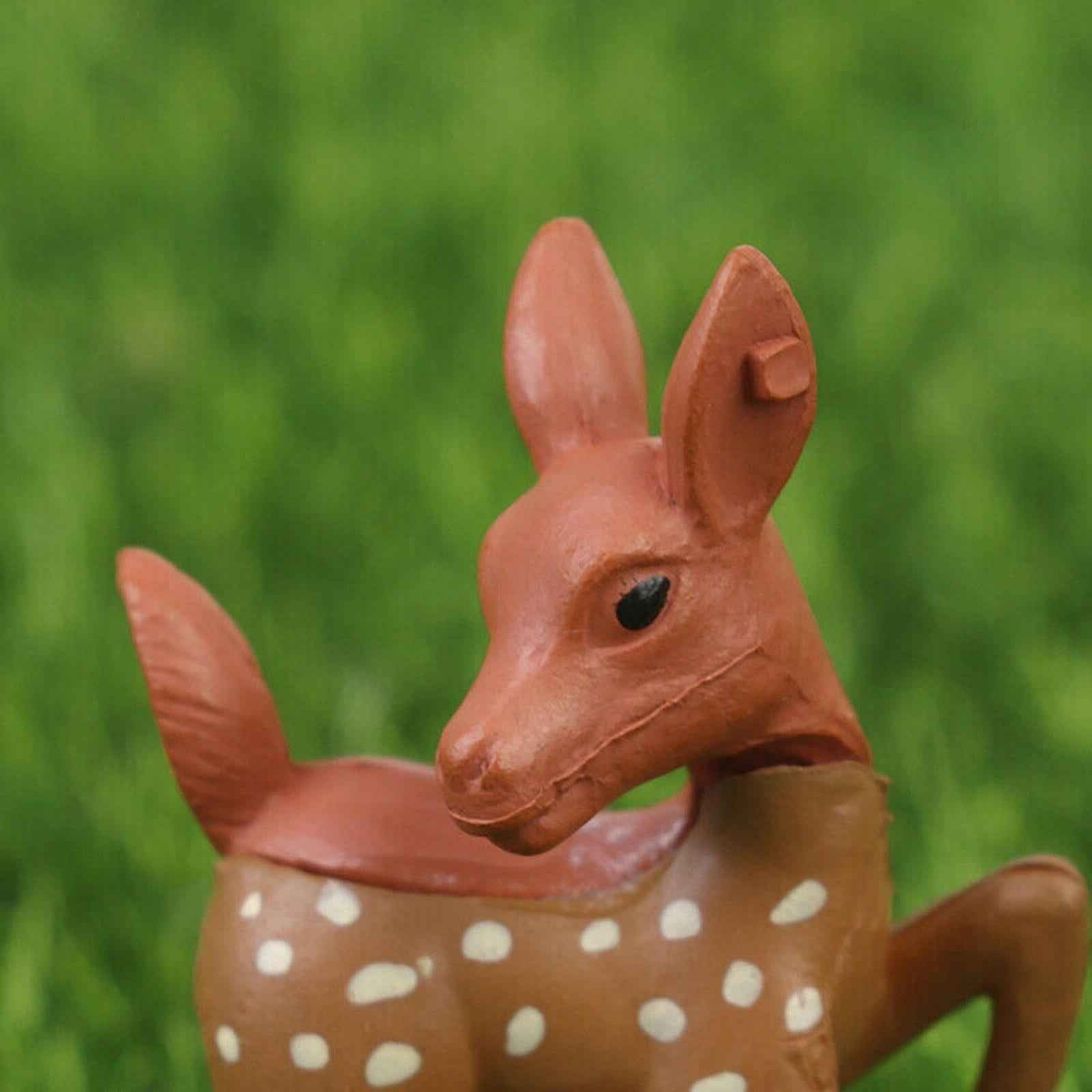 Garden Sculpture Decor Artificial Deer Statue Animal Resin Crafts Landscape