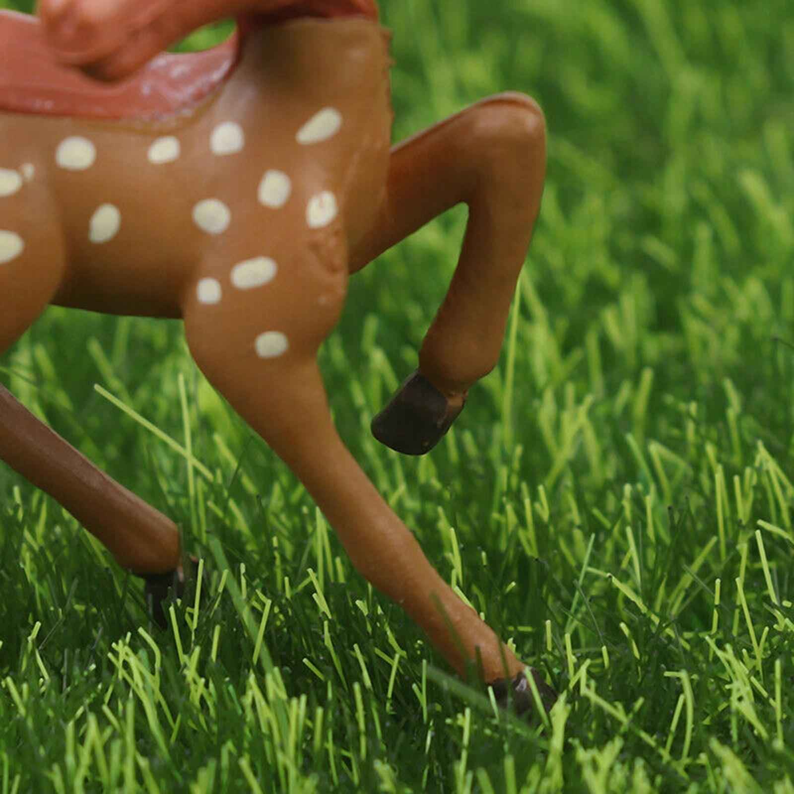 Garden Sculpture Decor Artificial Deer Statue Animal Resin Crafts Landscape