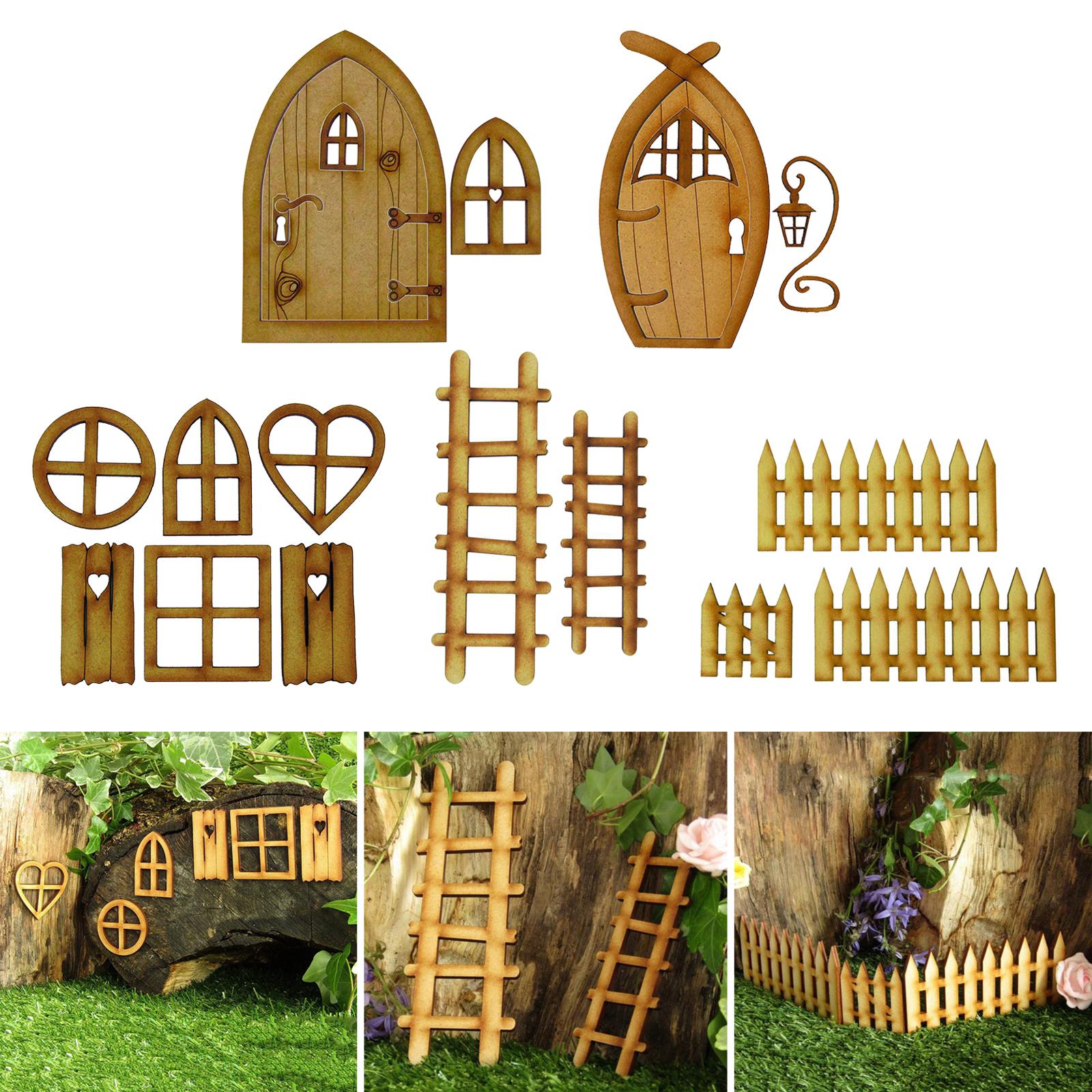 Adroable Mini Fairy Elf Garden Window Door Craft Art Garden Decor Lawn Patio A