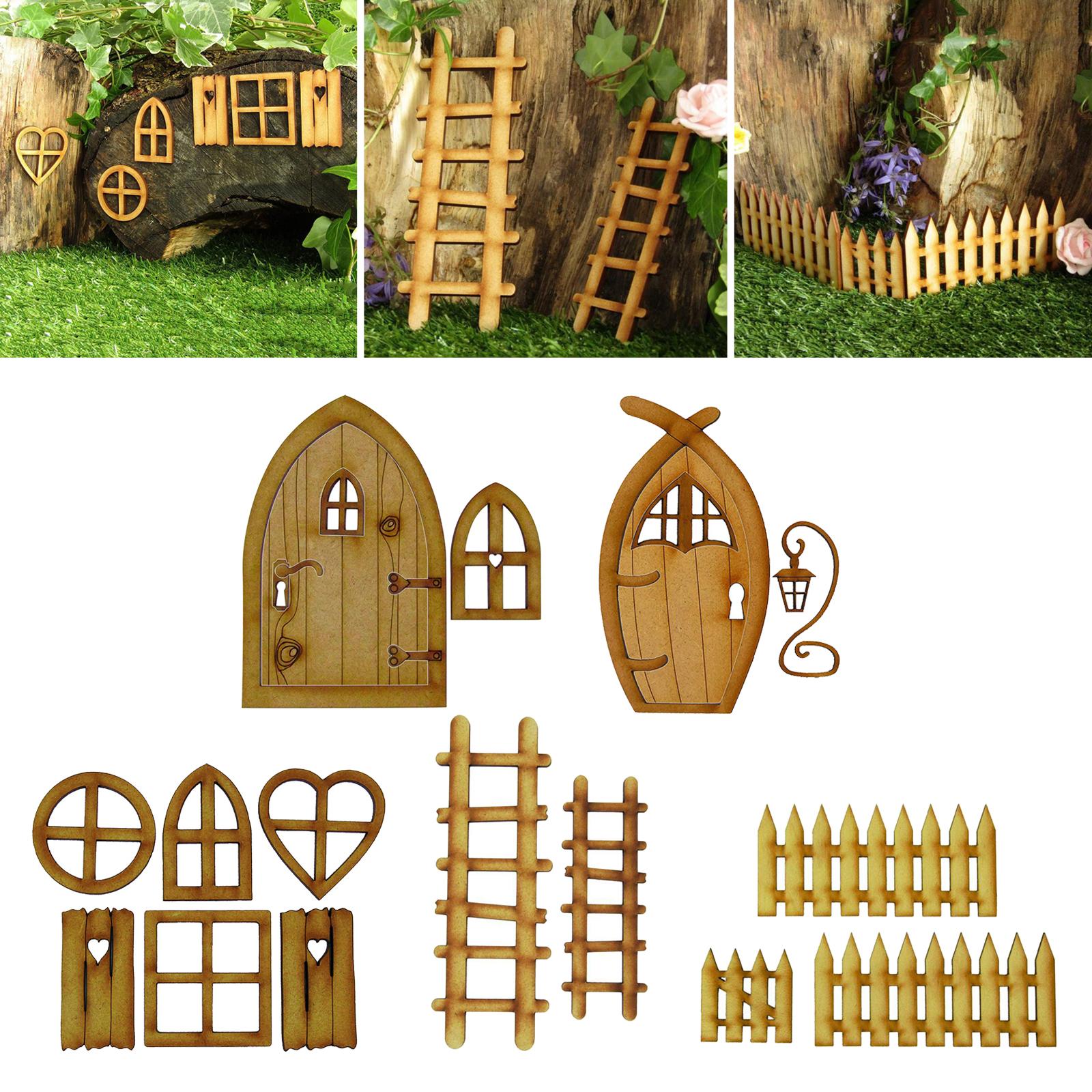 Adroable Mini Fairy Elf Garden Window Door Craft Art Garden Decor Lawn Patio A