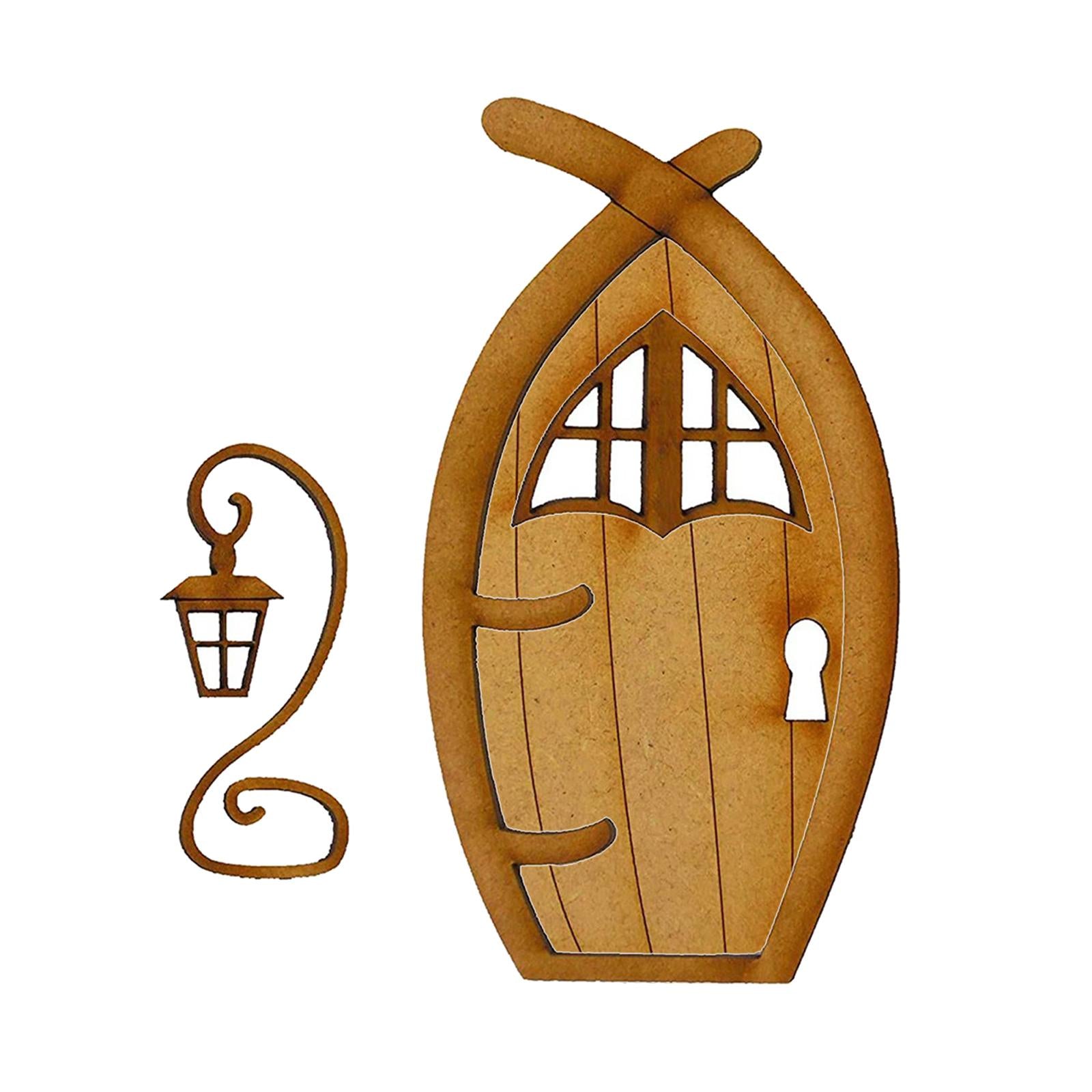 Adroable Mini Fairy Elf Garden Window Door Craft Art Garden Decor Lawn Patio B