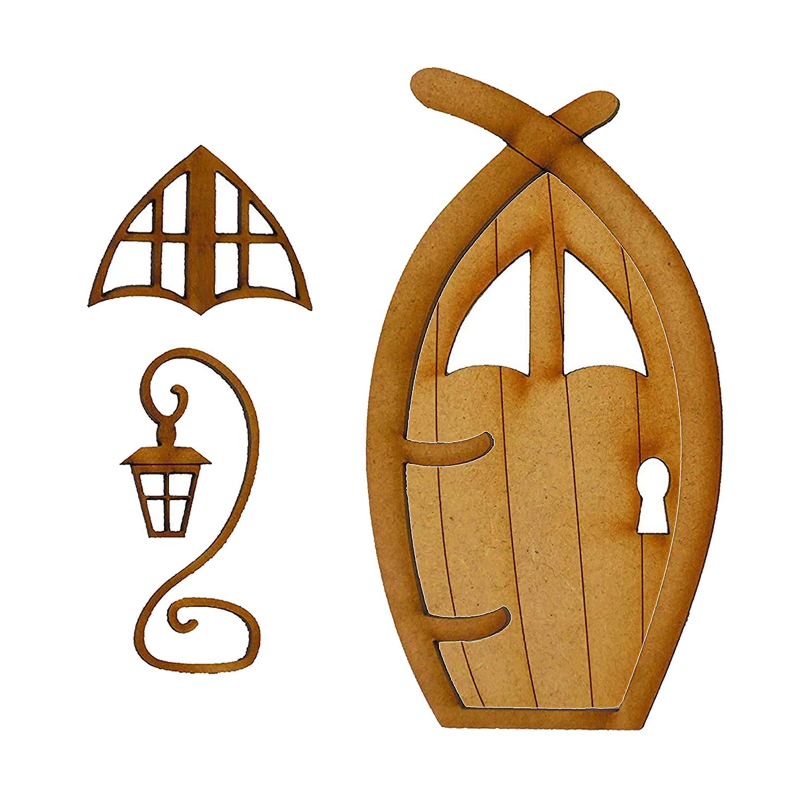 Adroable Mini Fairy Elf Garden Window Door Craft Art Garden Decor Lawn Patio B
