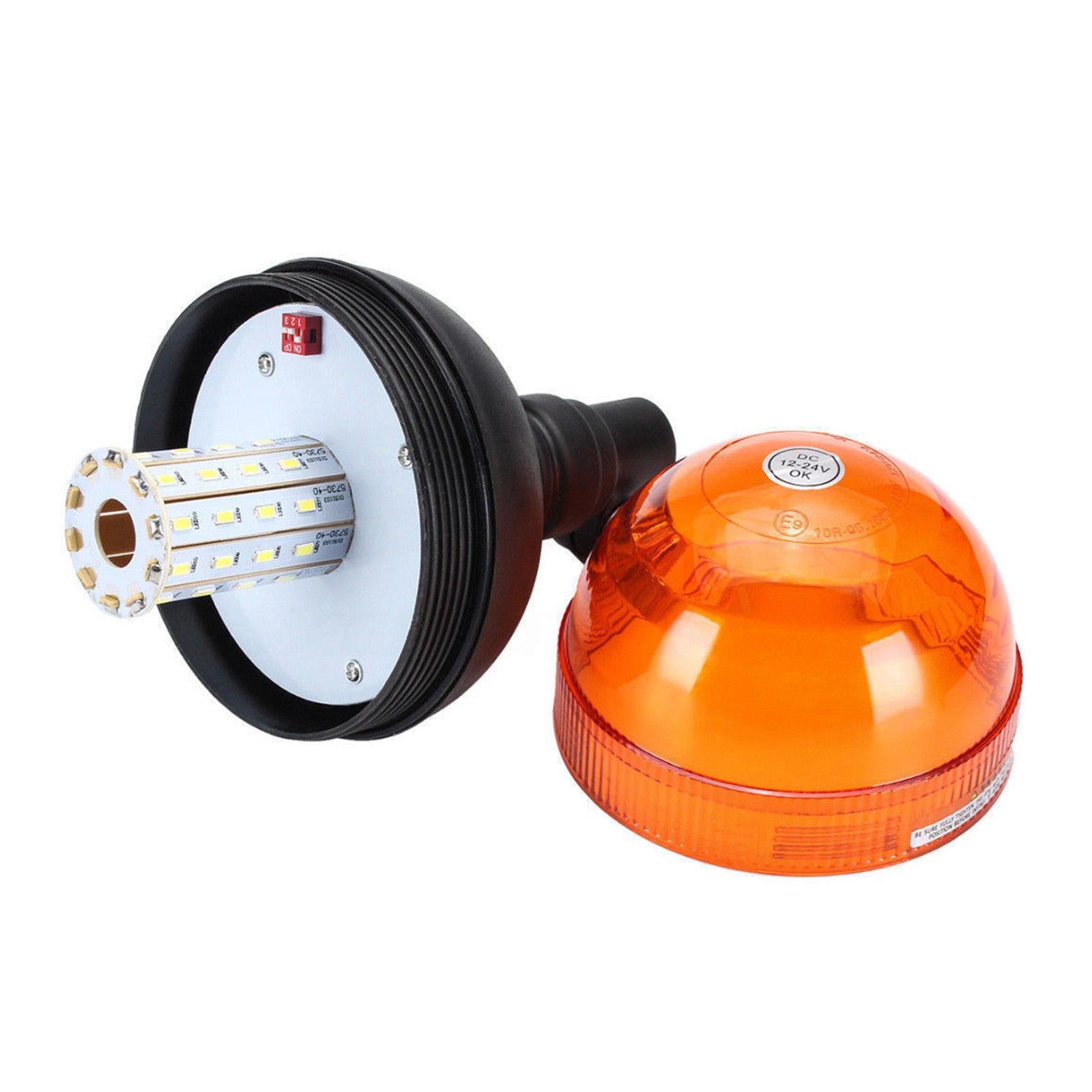 Amber Warning Beacon Light for Car Truck Roof Forklift UTV Bus Golf Carts